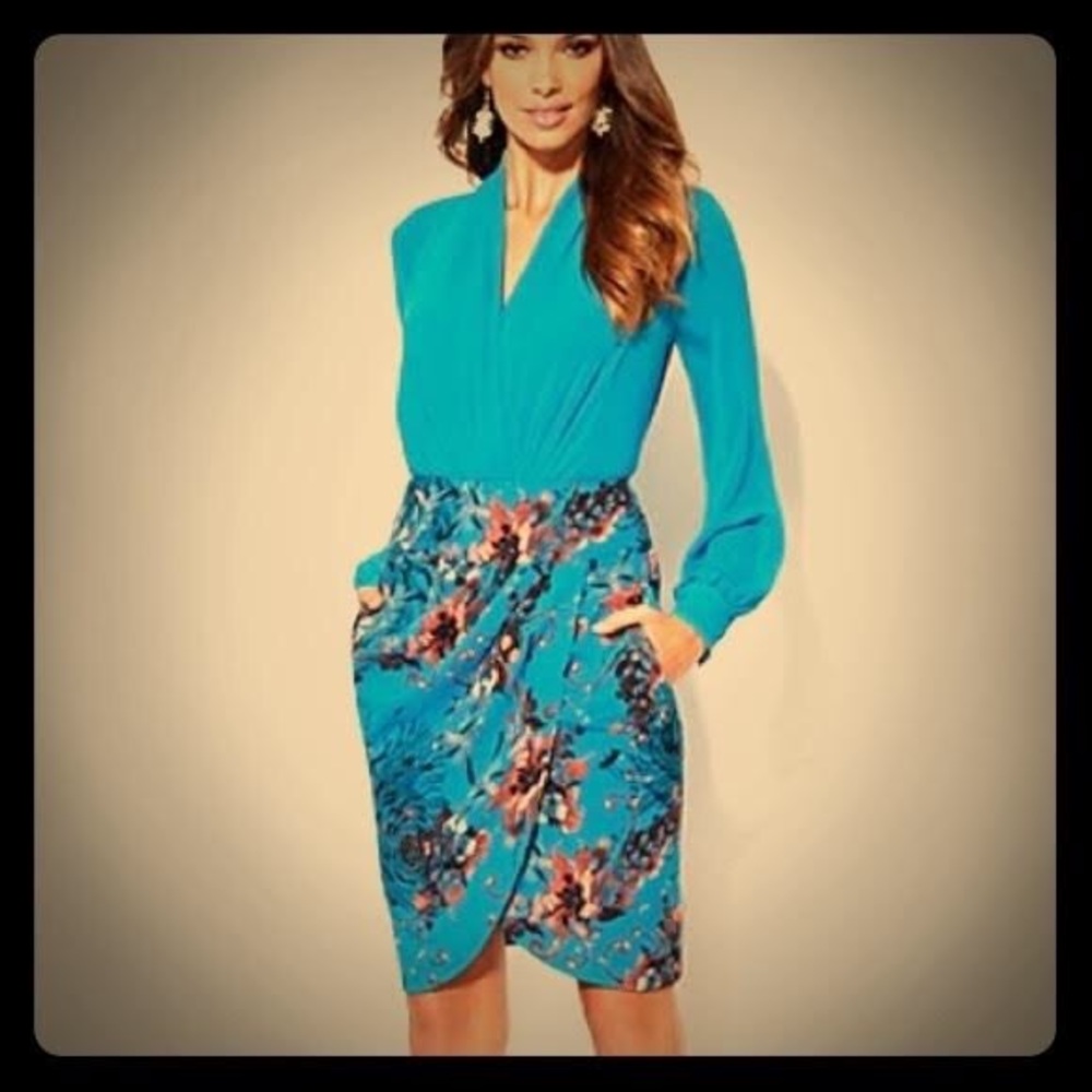 Eva Mendes NYC Faux Wrap Pencil Skirt